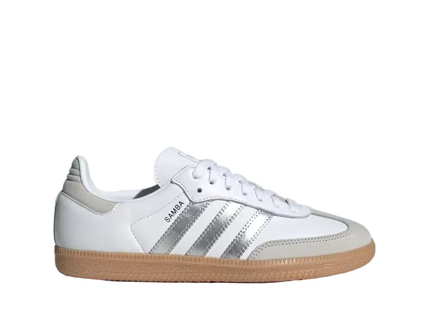  SAMBA ホワイト スニーカー SAMBA WHITE SILVER METALLIC – Kixor Official