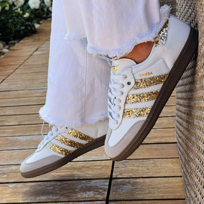 ADIDAS GOLD SHINE WHITE LIMITED EDITION