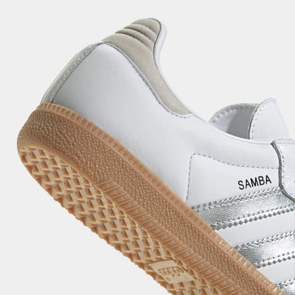 ADIDAS SAMBA WHITE SILVER METALLIC