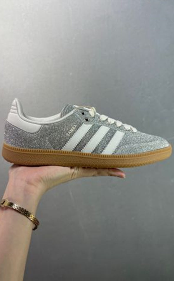 Adidas Sambas Glitter Silver